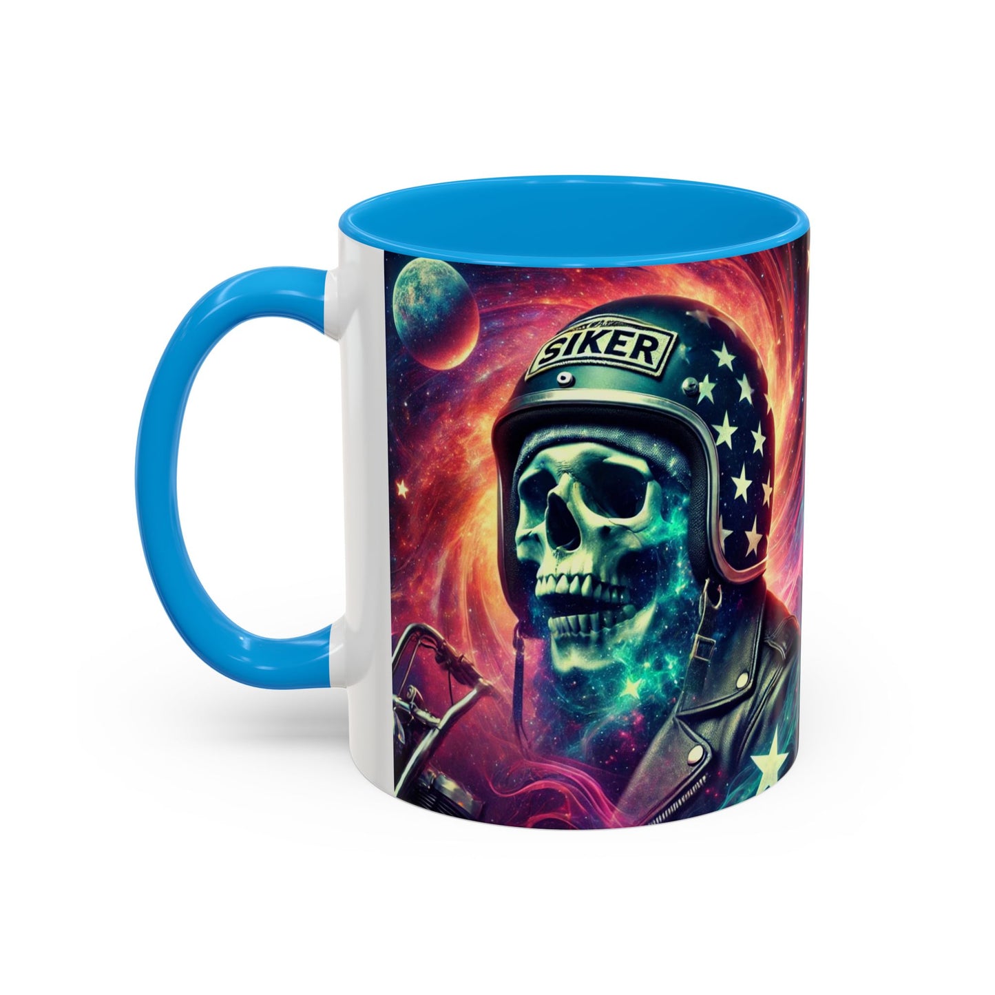 Cosmic Biker Coffee Mug - Colorful 11oz & 15oz