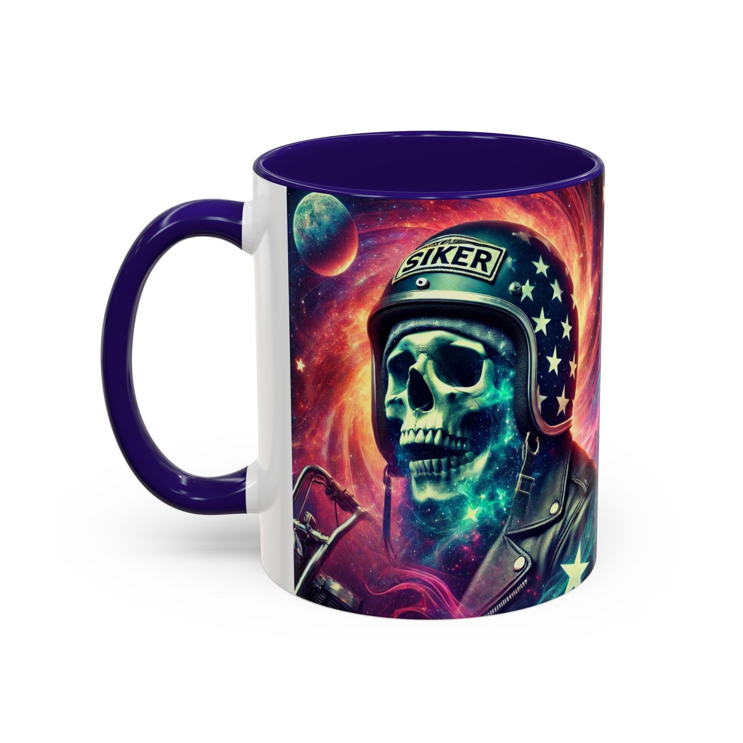 Cosmic Biker Coffee Mug - Colorful 11oz & 15oz