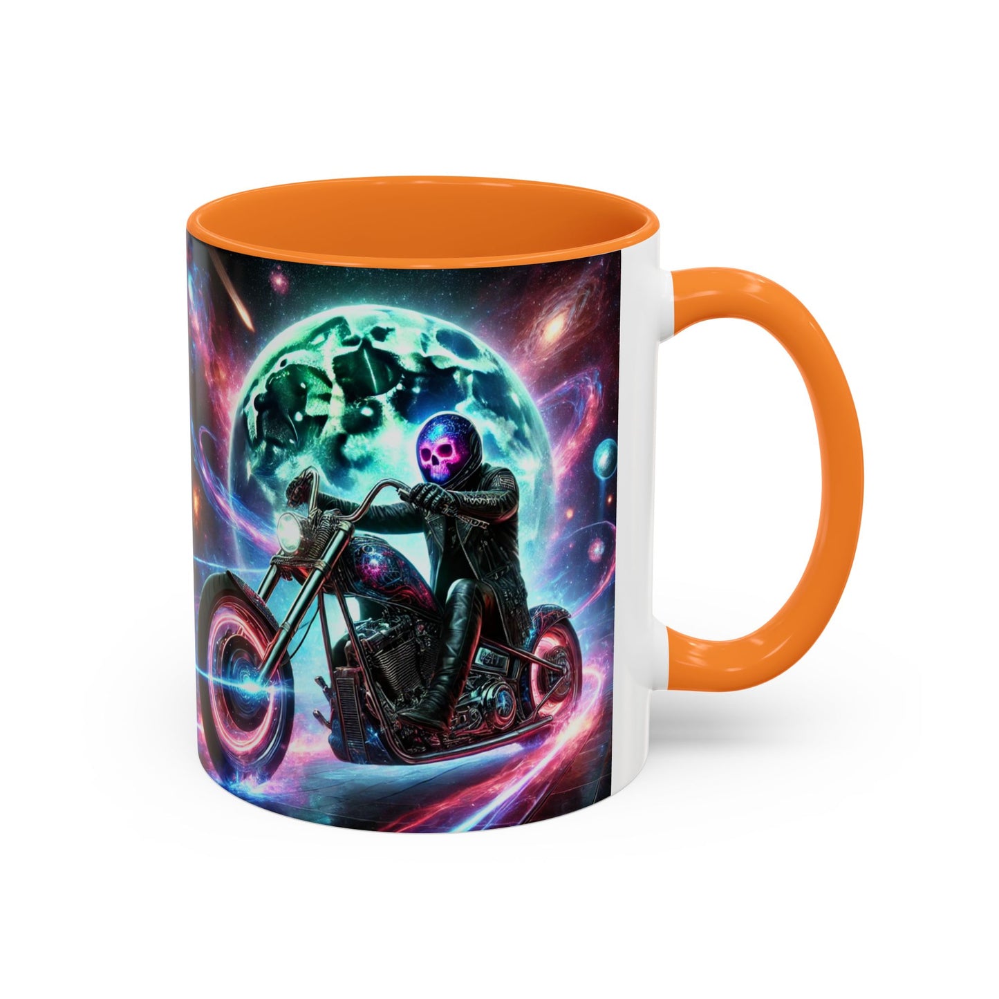 Cosmic Biker Coffee Mug - Colorful 11oz & 15oz