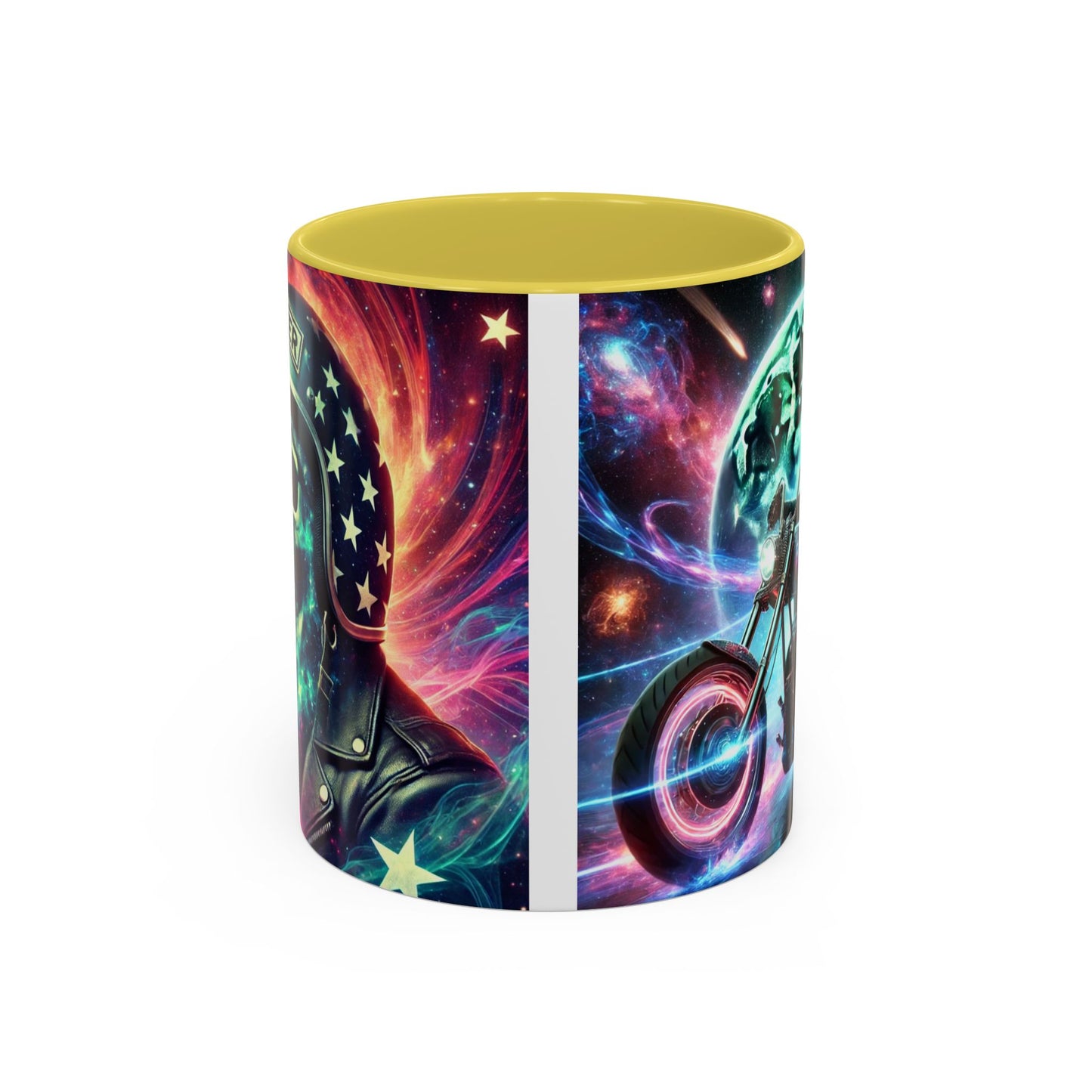 Cosmic Biker Coffee Mug - Colorful 11oz & 15oz