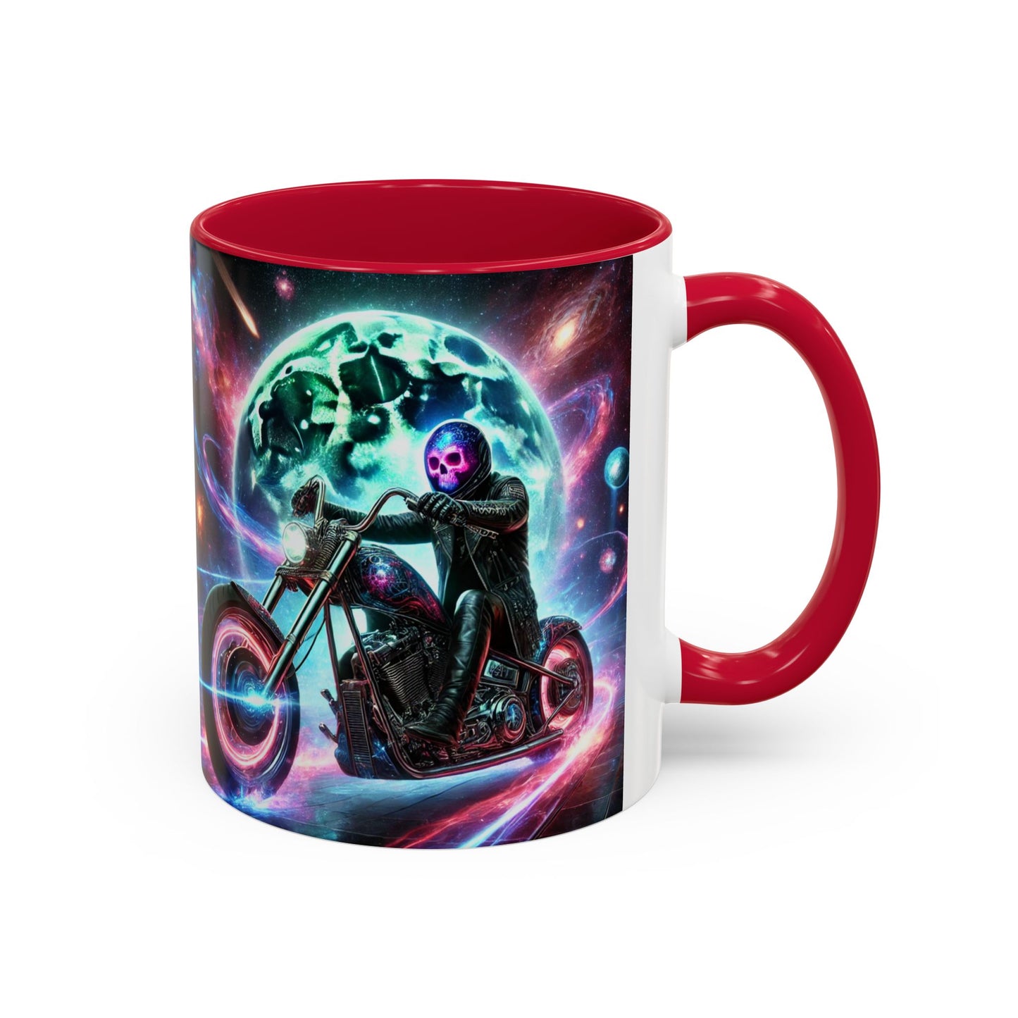 Cosmic Biker Coffee Mug - Colorful 11oz & 15oz