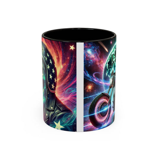 Cosmic Biker Coffee Mug - Colorful 11oz & 15oz