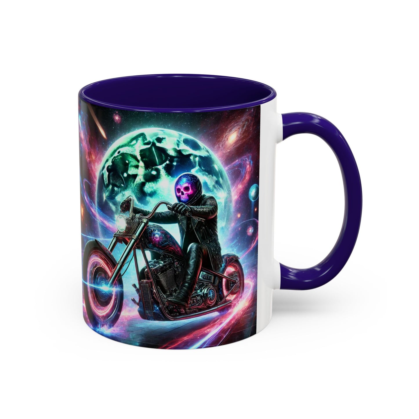 Cosmic Biker Coffee Mug - Colorful 11oz & 15oz