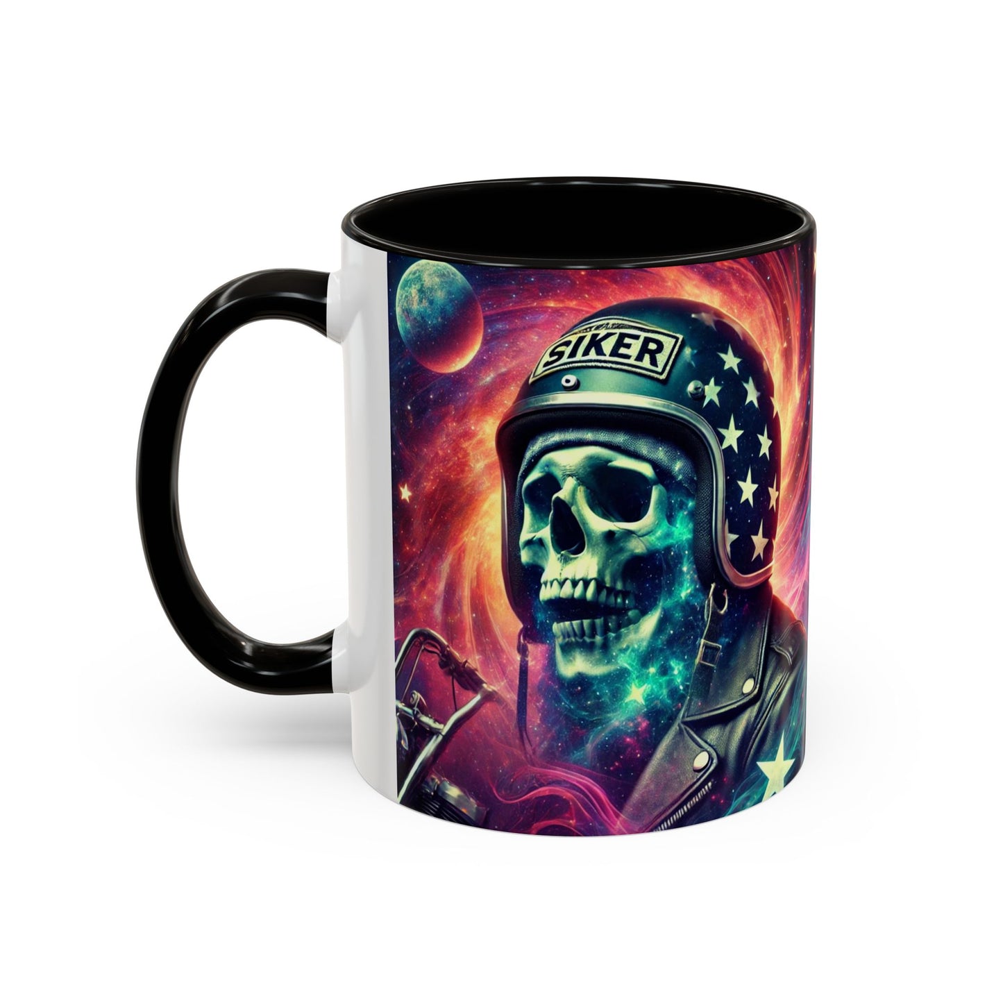 Cosmic Biker Coffee Mug - Colorful 11oz & 15oz