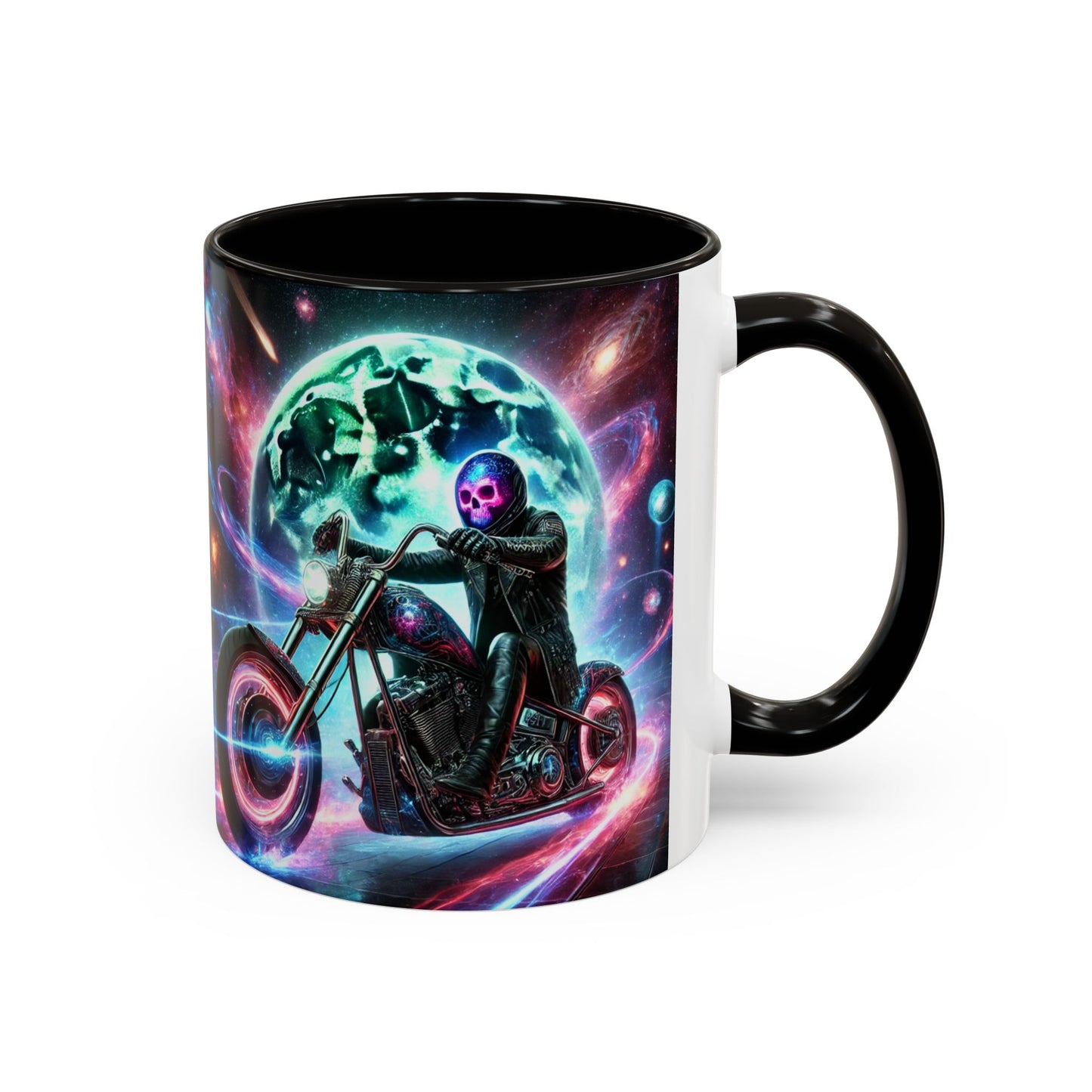 Cosmic Biker Coffee Mug - Colorful 11oz & 15oz