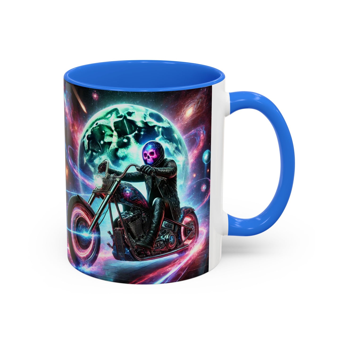 Cosmic Biker Coffee Mug - Colorful 11oz & 15oz