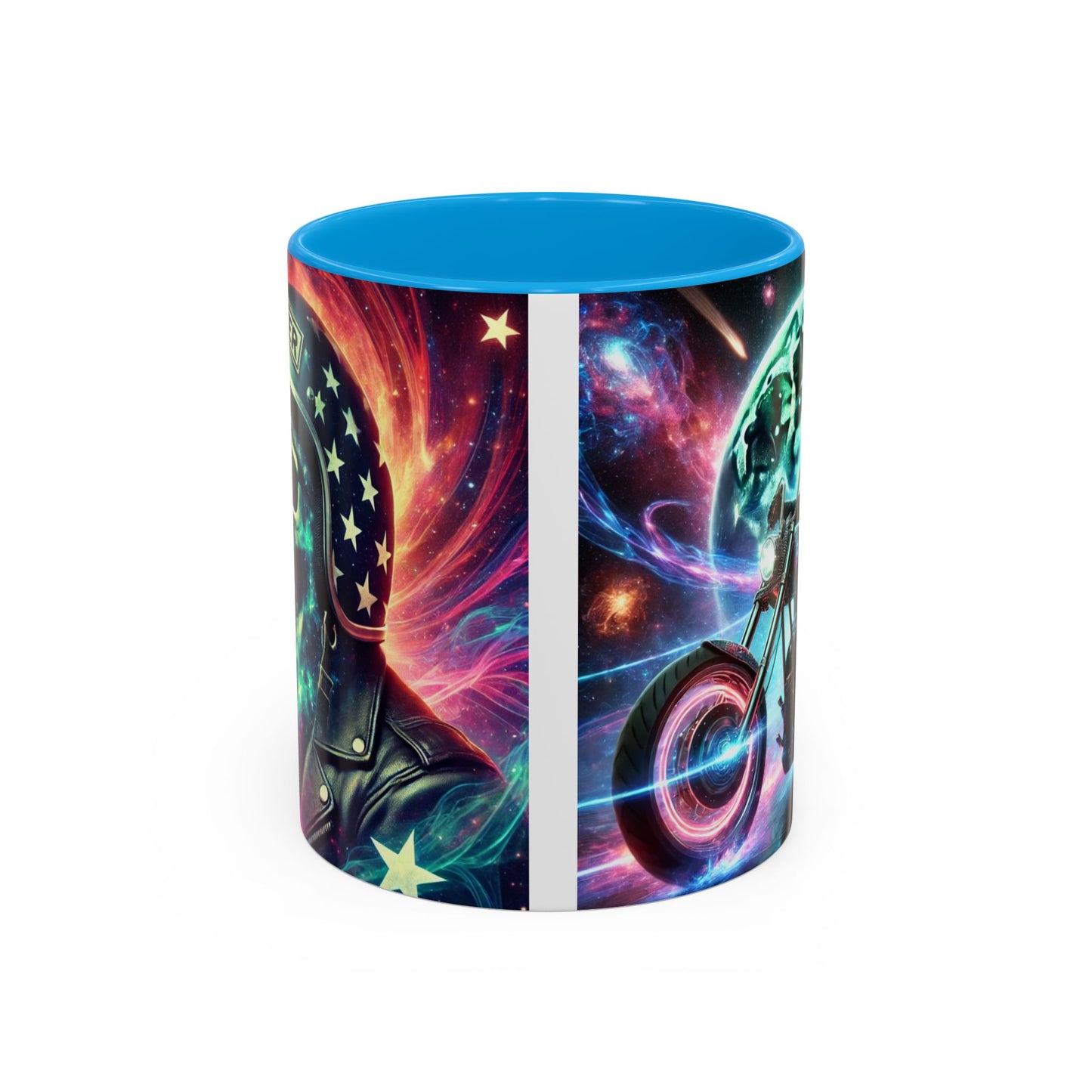 Cosmic Biker Coffee Mug - Colorful 11oz & 15oz