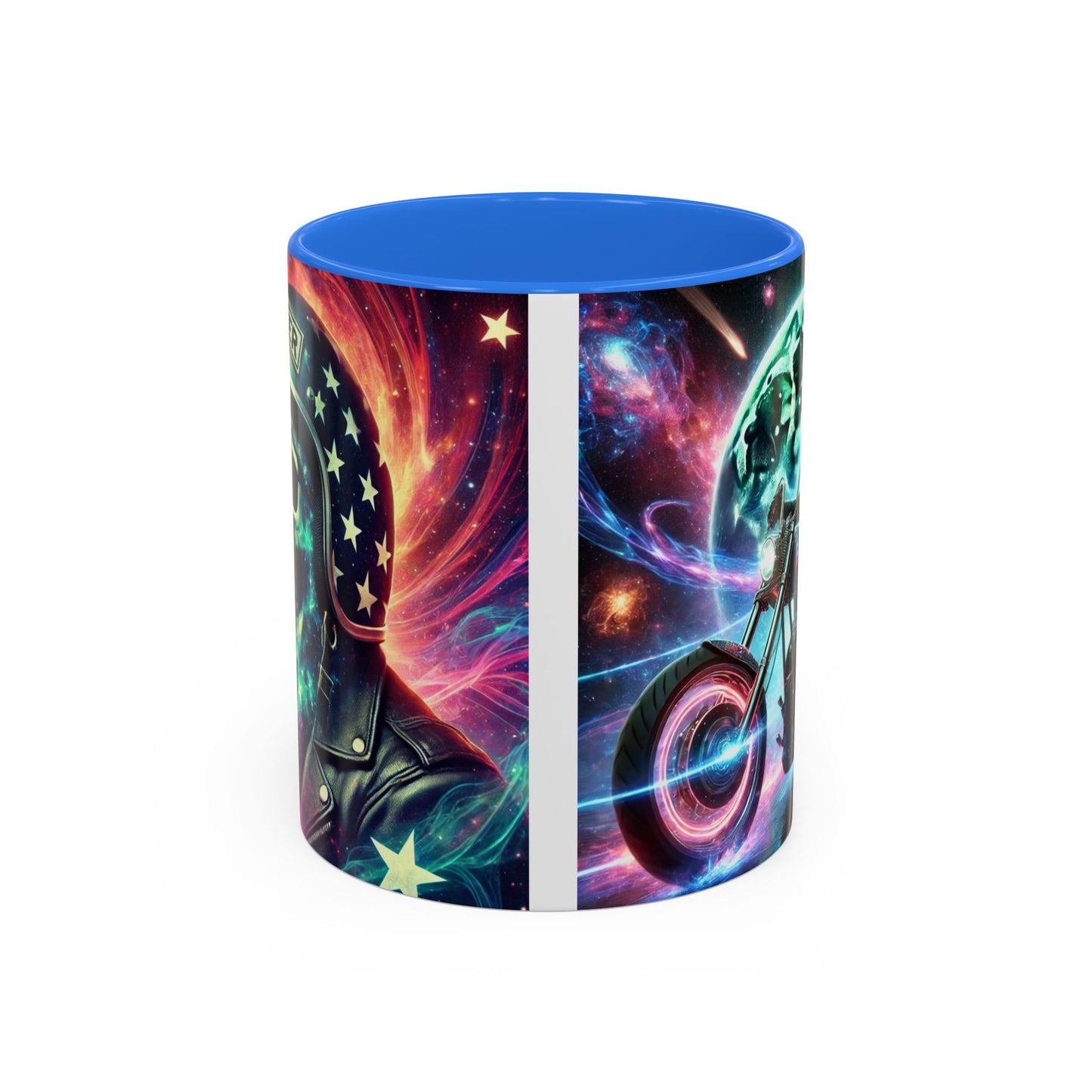 Cosmic Biker Coffee Mug - Colorful 11oz & 15oz